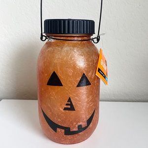 Jack O Lantern LED Mason Jar